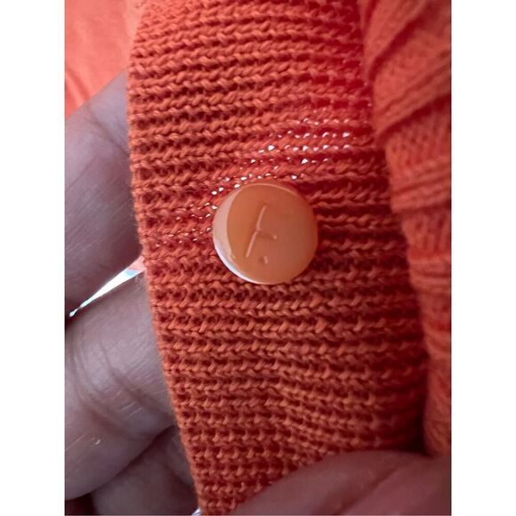 Facconable knit Cotton button up sweater sz S - Picture 5 of 7